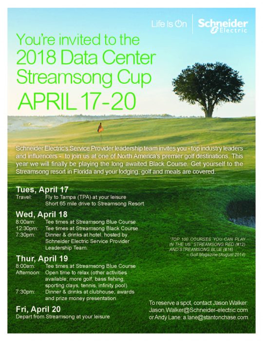 2018 Schneider Electric Streamsong Cup Invite